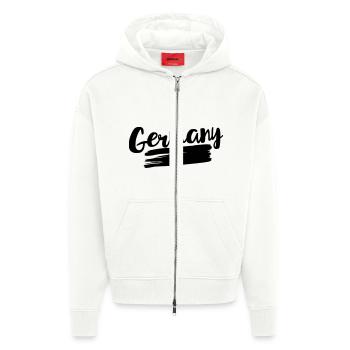 Germany flag – flag of Germany - Zip Hoodie - made by SPREAD - OFF WHITE - Front