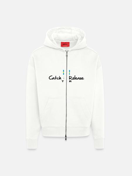 as28_cr_schweden_tour - Zip Hoodie - made by SPREAD - OFF WHITE