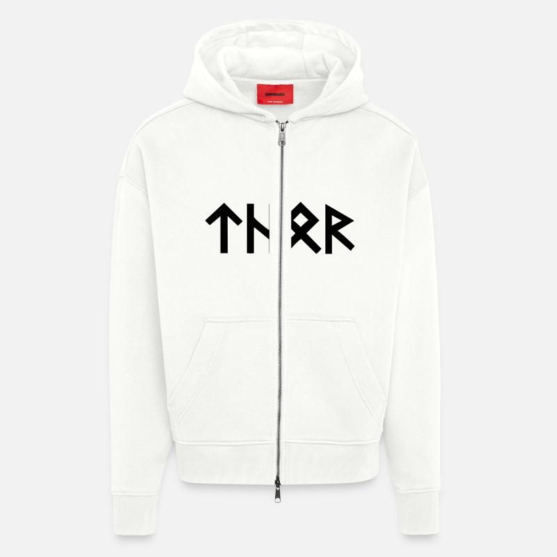 Thor Runen - Zip Hoodie - made by SPREAD - OFF WHITE