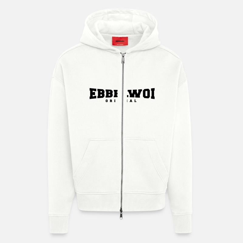 Ebbelwoi - Francfort - Bembel - Veste à capuche bio épaisse oversize fabriqué en UE - OFF WHITE