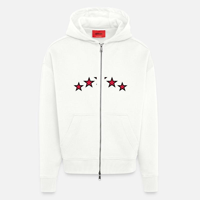 Sterne - Zip Hoodie - made by SPREAD - OFF WHITE