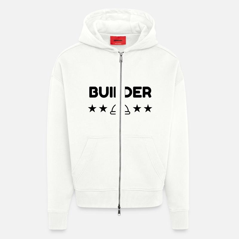Maneuver / Builder / Manöver / Manoeuvre - Zip Hoodie - made by SPREAD - OFF WHITE