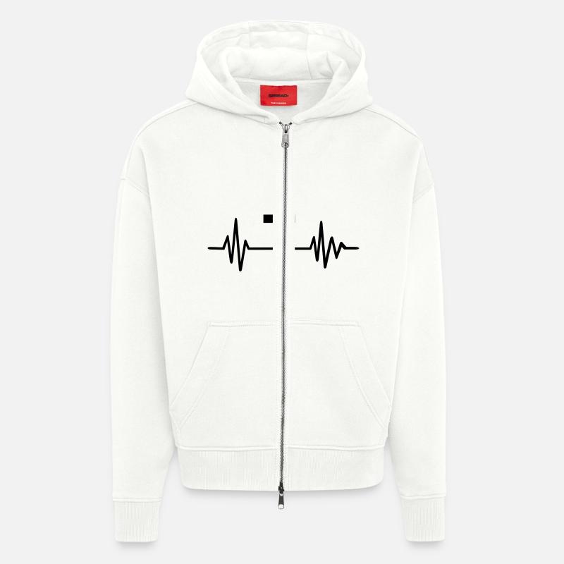 Kreuz - Zip Hoodie - made by SPREAD - OFF WHITE