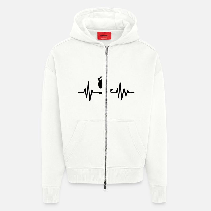 Surfer - Zip Hoodie - made by SPREAD - OFF WHITE