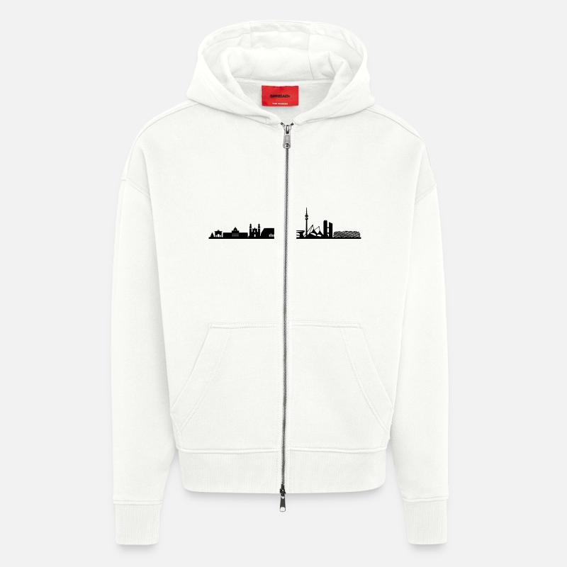 Skyline - München 2018 - Zip Hoodie - made by SPREAD - OFF WHITE