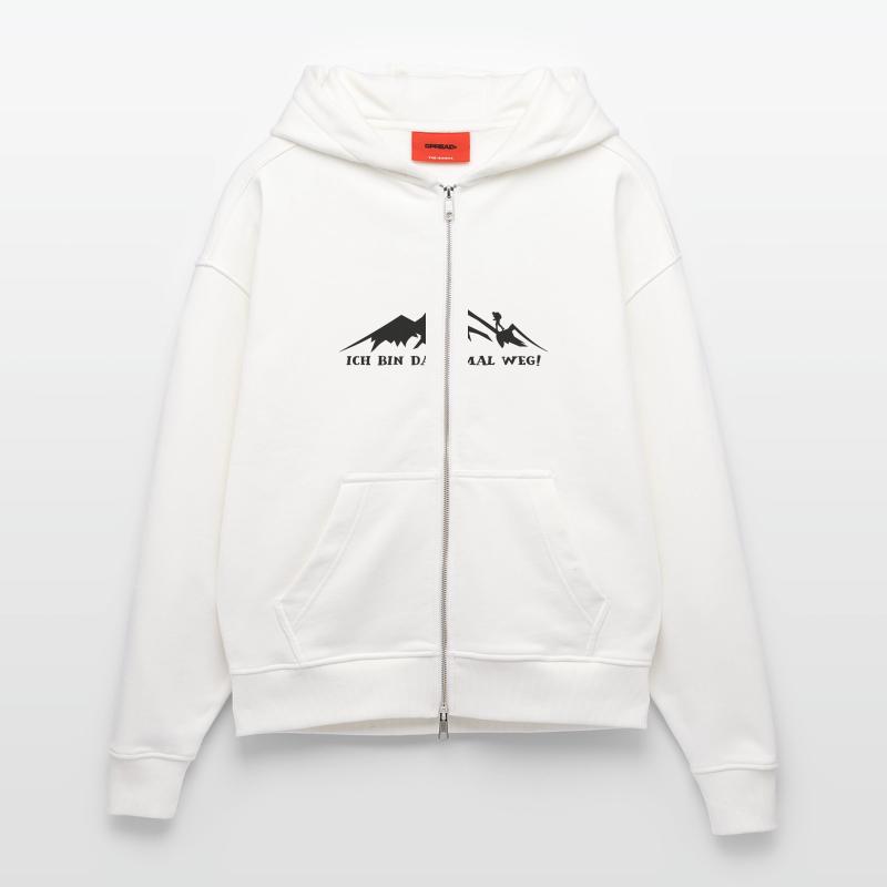 Ich bin dann mal weg2 Zip Hoodie - made by SPREAD