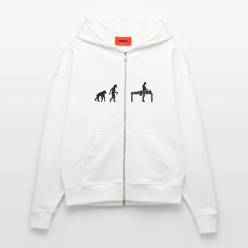 Evolution Massage Zip Hoodie - made by SPREAD