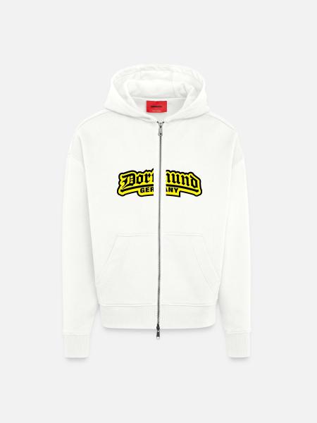 dortmund_germany_1_f2 - Zip Hoodie - made by SPREAD - OFF WHITE