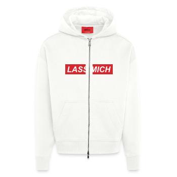 Lass mich - Zip Hoodie - made by SPREAD - OFF WHITE - Vorne