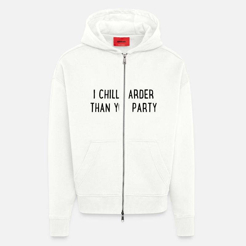 Froid - Veste à capuche bio épaisse oversize fabriqué en UE - OFF WHITE