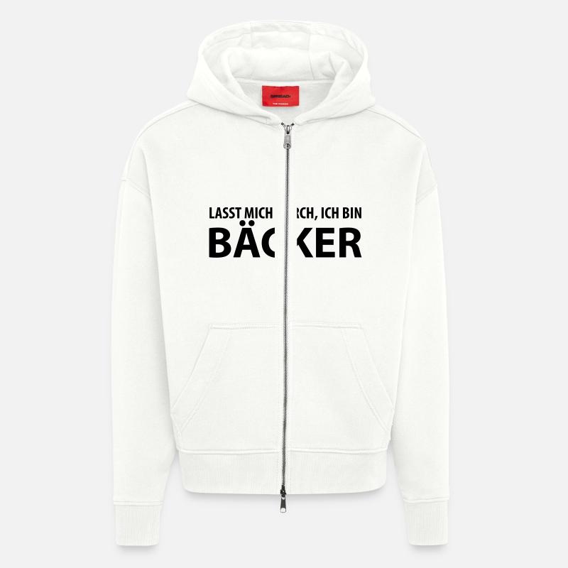 bäcker - Zip Hoodie - made by SPREAD - OFF WHITE