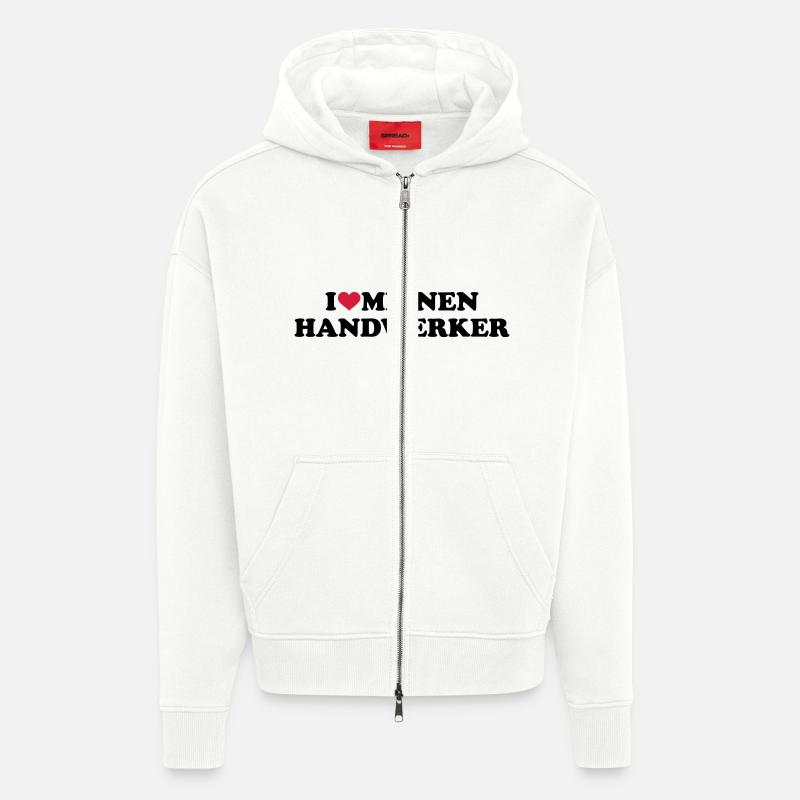 Handwerker - Zip Hoodie - made by SPREAD - OFF WHITE