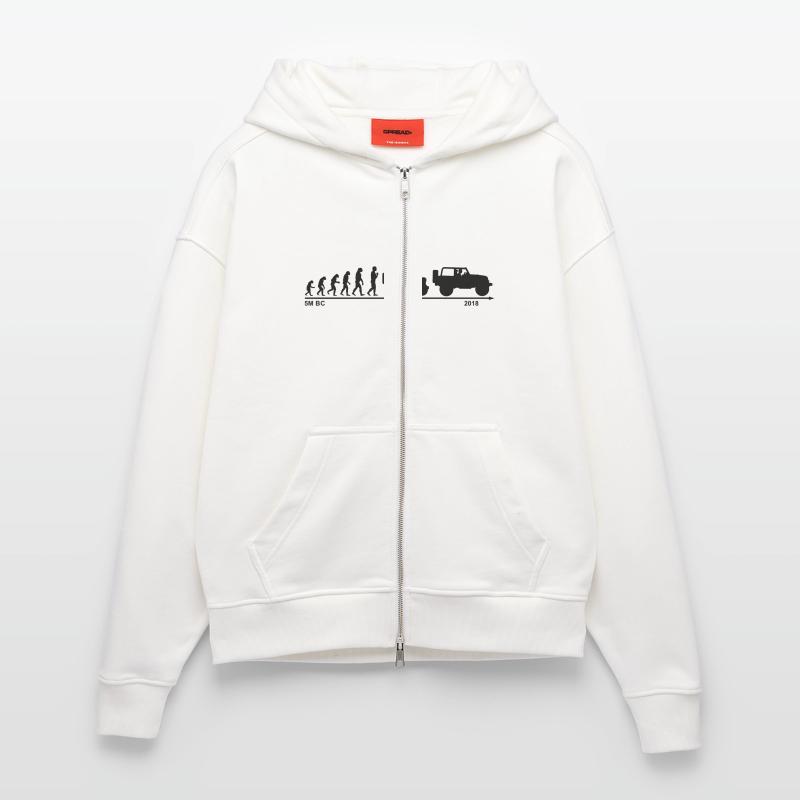 jeep evolution Zip Hoodie - made by SPREAD