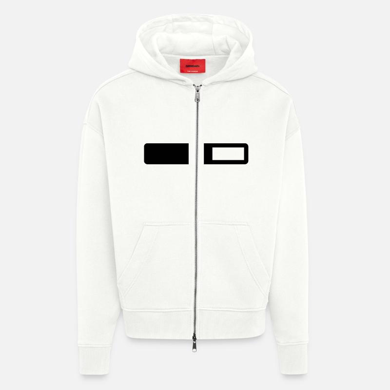 loading - Veste à capuche bio épaisse oversize fabriqué en UE - OFF WHITE