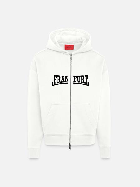 Frankfurt - Zip Hoodie - made by SPREAD - OFF WHITE