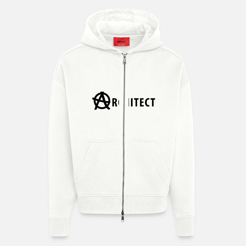 Architect - Zip Hoodie - made by SPREAD - OFF WHITE