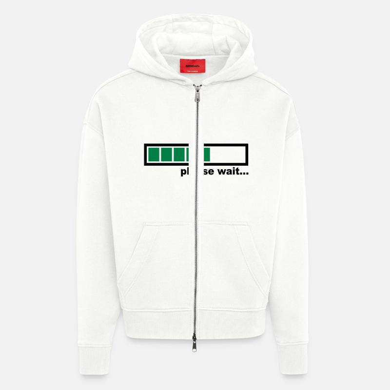 Loading - Veste à capuche bio épaisse oversize fabriqué en UE - OFF WHITE