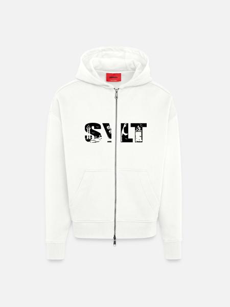 Sylt Skyline - Zip Hoodie - made by SPREAD - OFF WHITE
