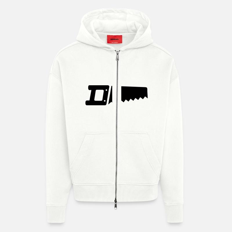 Säge - Zip Hoodie - made by SPREAD - OFF WHITE