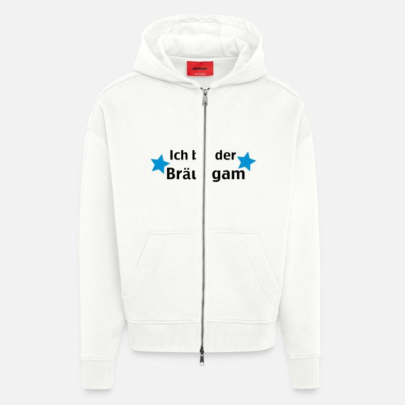 ich bin der bräutigam - Zip Hoodie - made by SPREAD - OFF WHITE