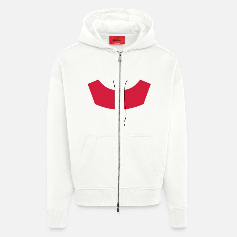 Acolyte acolyte - Veste à capuche bio épaisse oversize fabriqué en UE - OFF WHITE