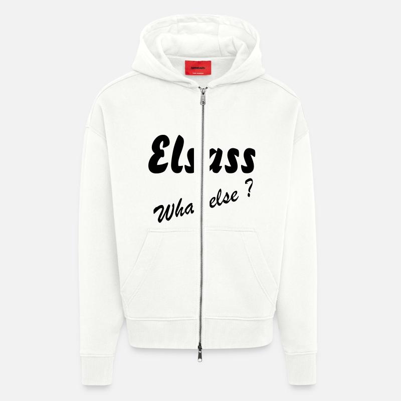 Elsass, was sonst - Zip Hoodie - made by SPREAD - OFF WHITE