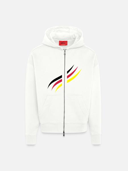 German Line - Zip Hoodie - made by SPREAD - OFF WHITE