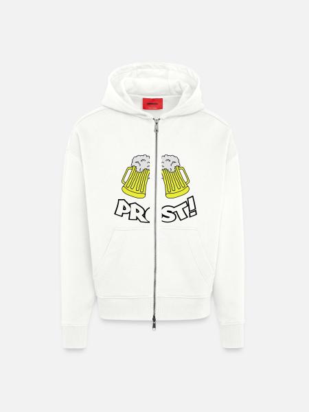 prost - Zip Hoodie - made by SPREAD - OFF WHITE