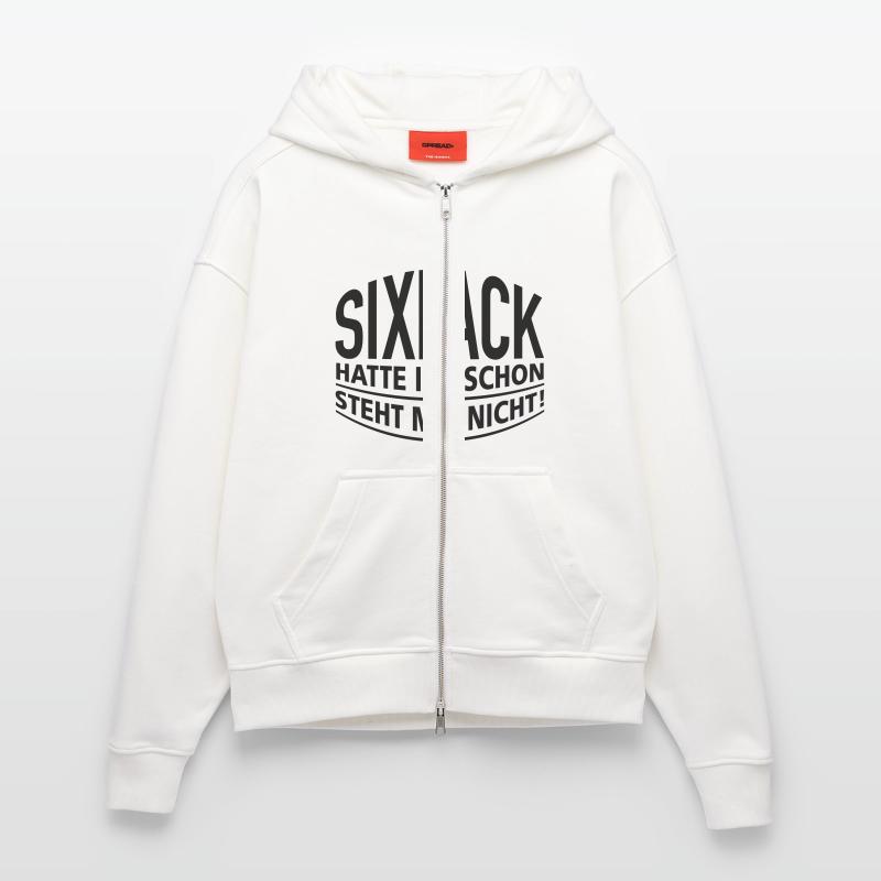 Sixpack Bier Bauch Muskel Body Builder Figur Zip Hoodie - made by SPREAD