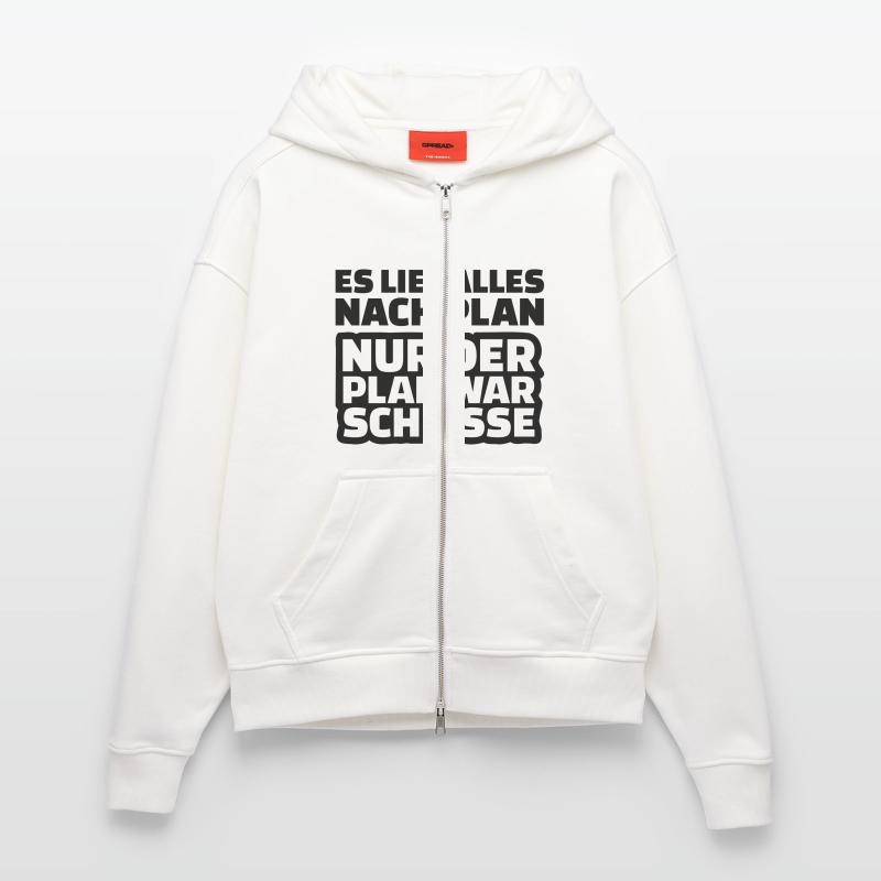 Plan Scheisse Zip Hoodie - made by SPREAD