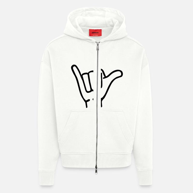 Surfen - Zip Hoodie - made by SPREAD - OFF WHITE