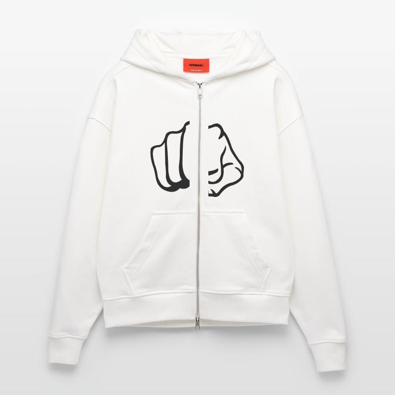 faust_001 Heavyweight oversized organic hættejakke made in EU