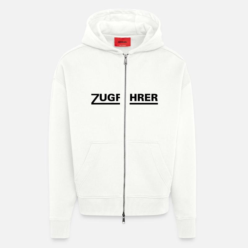 Zugführer - Zip Hoodie - made by SPREAD - OFF WHITE