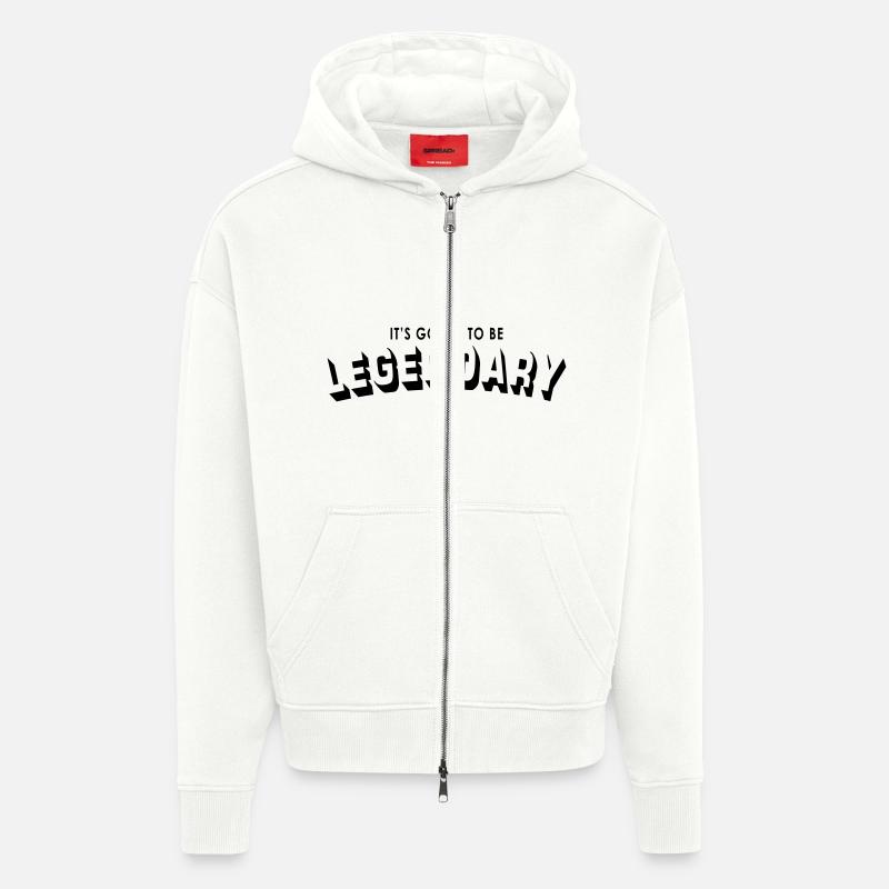it's going to be legendary - Veste à capuche bio épaisse oversize fabriqué en UE - OFF WHITE