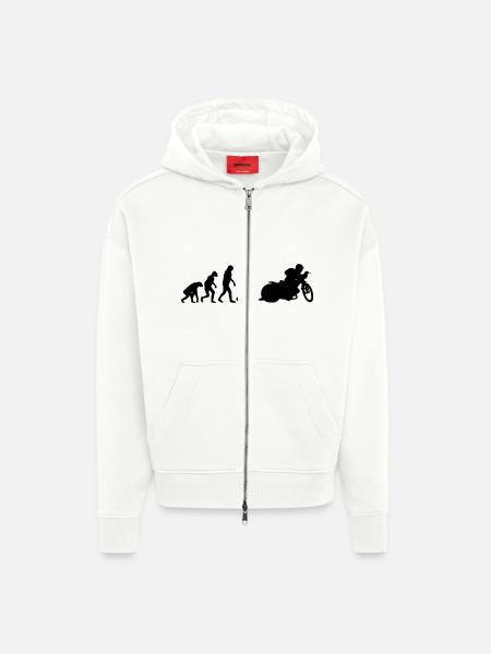 Speedway - Zip Hoodie - made by SPREAD - OFF WHITE