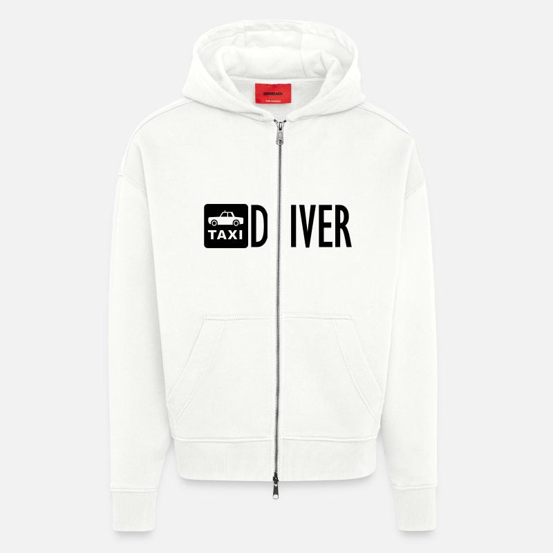cabdriver - Veste à capuche bio épaisse oversize fabriqué en UE - OFF WHITE