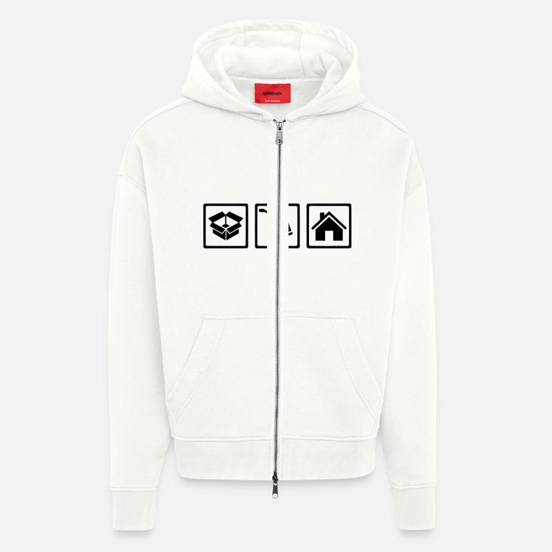 Umzug - Zip Hoodie - made by SPREAD - OFF WHITE