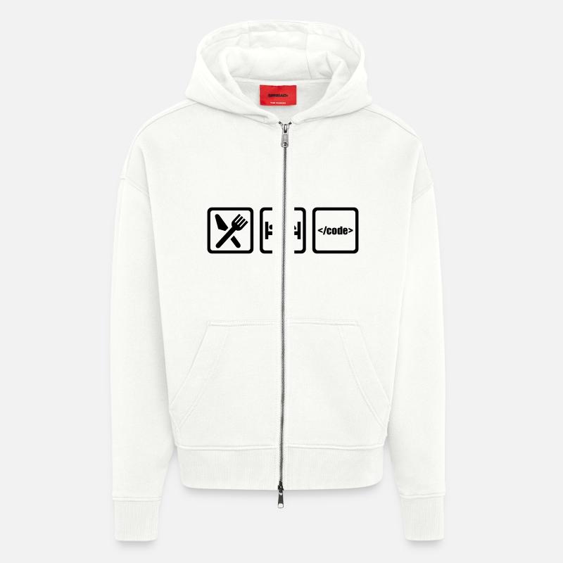 Programmer - Zip Hoodie - made by SPREAD - OFF WHITE