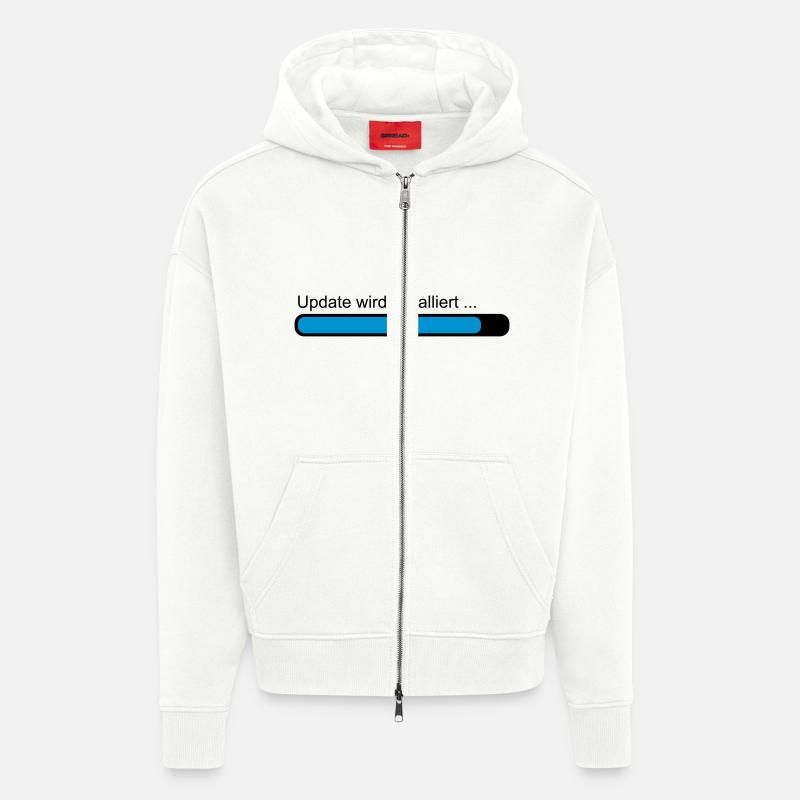 Update wird installiert ... Ladebalken - Zip Hoodie - made by SPREAD - OFF WHITE