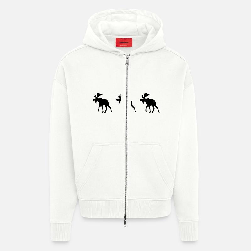 elche - Zip Hoodie - made by SPREAD - OFF WHITE