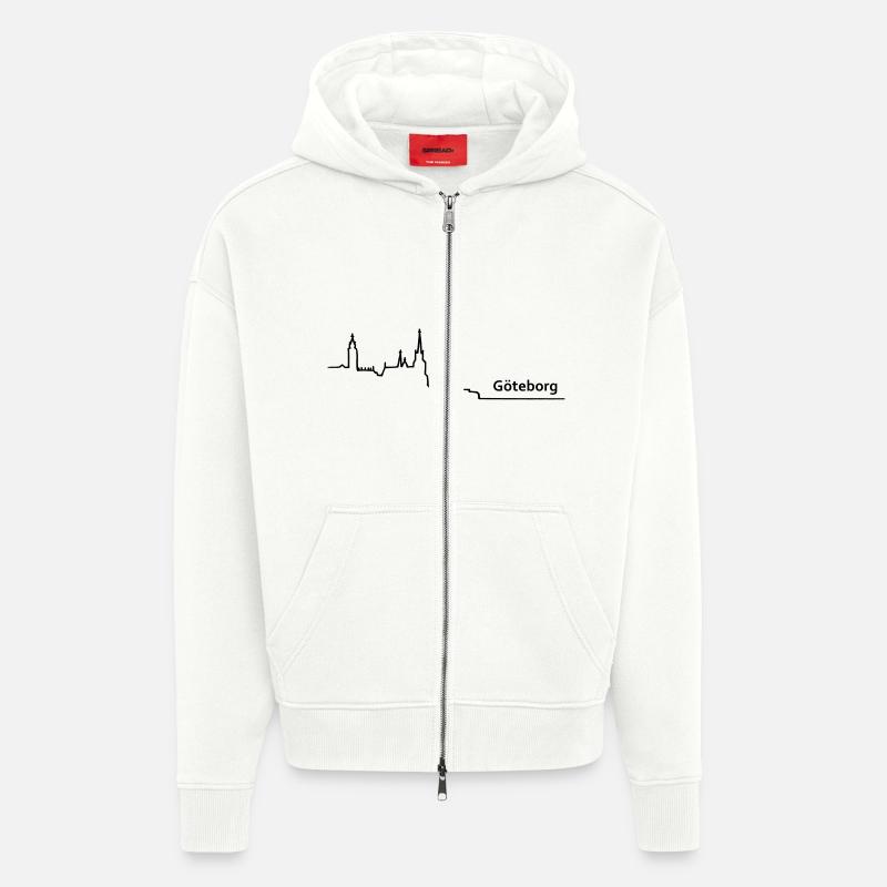 goeteborg skyline - Zip Hoodie - made by SPREAD - OFF WHITE