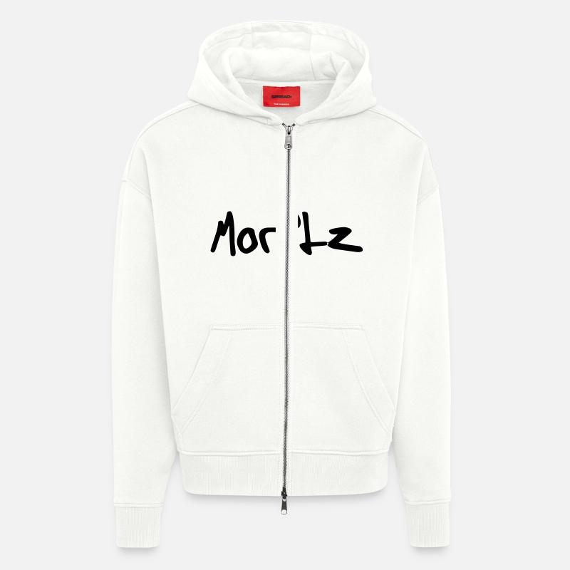 Moritz - Veste à capuche bio épaisse oversize fabriqué en UE - OFF WHITE