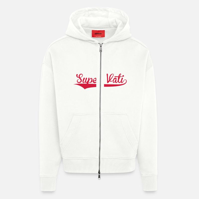Super Vati - Zip Hoodie - made by SPREAD - OFF WHITE
