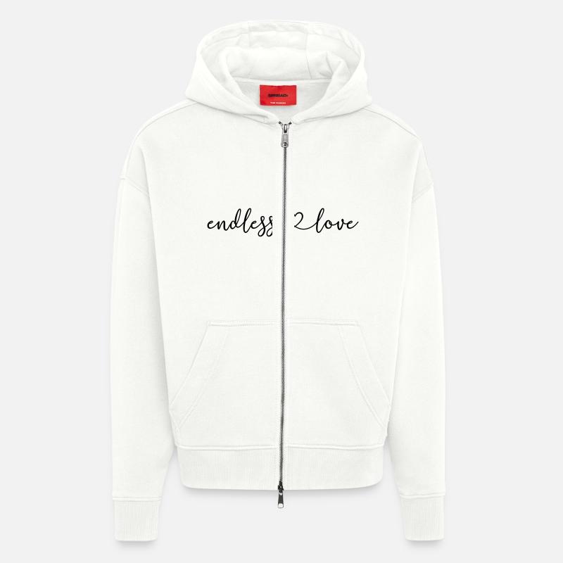 endless_love - Zip Hoodie - made by SPREAD - OFF WHITE