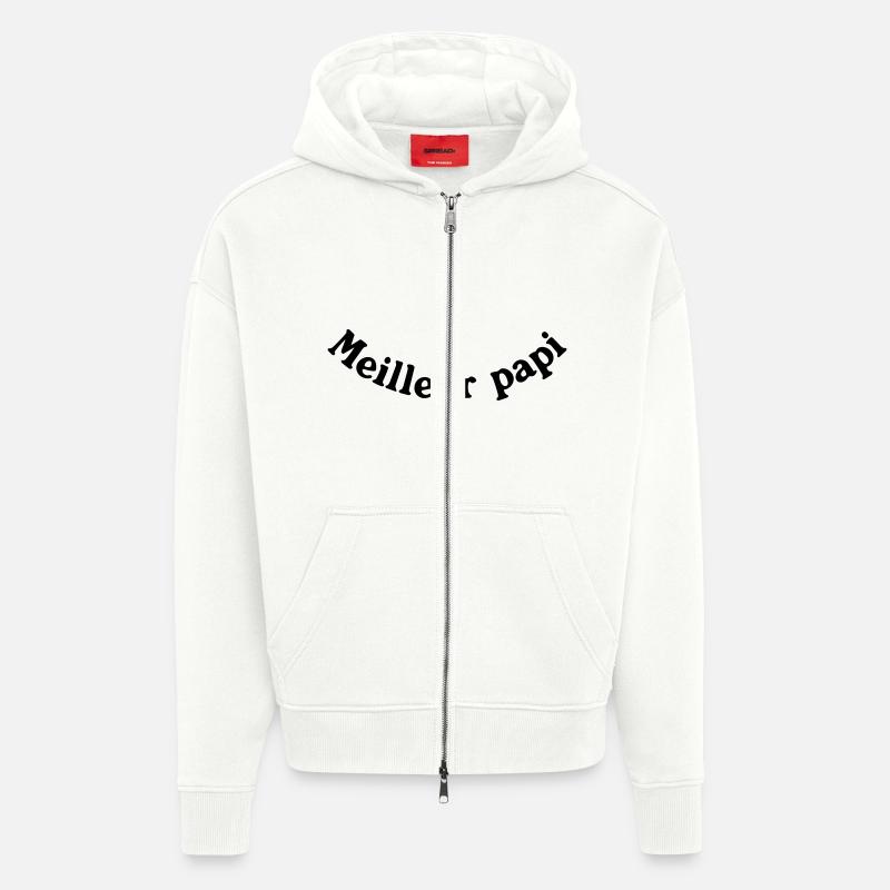 BESTE PAPI - Zip Hoodie - made by SPREAD - OFF WHITE