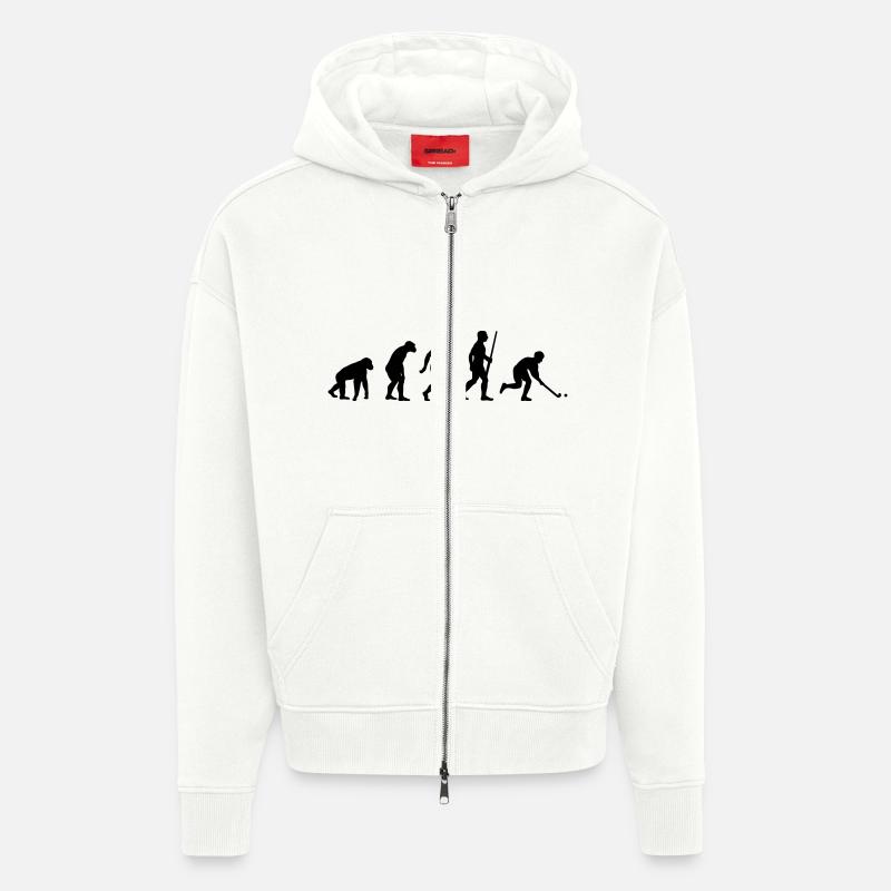 Feldhockey Evolution - Veste à capuche bio épaisse oversize fabriqué en UE - OFF WHITE