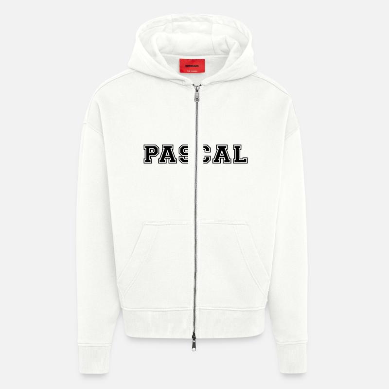 pascal - Veste à capuche bio épaisse oversize fabriqué en UE - OFF WHITE