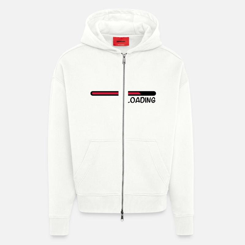 loading_cc2 - Veste à capuche bio épaisse oversize fabriqué en UE - OFF WHITE