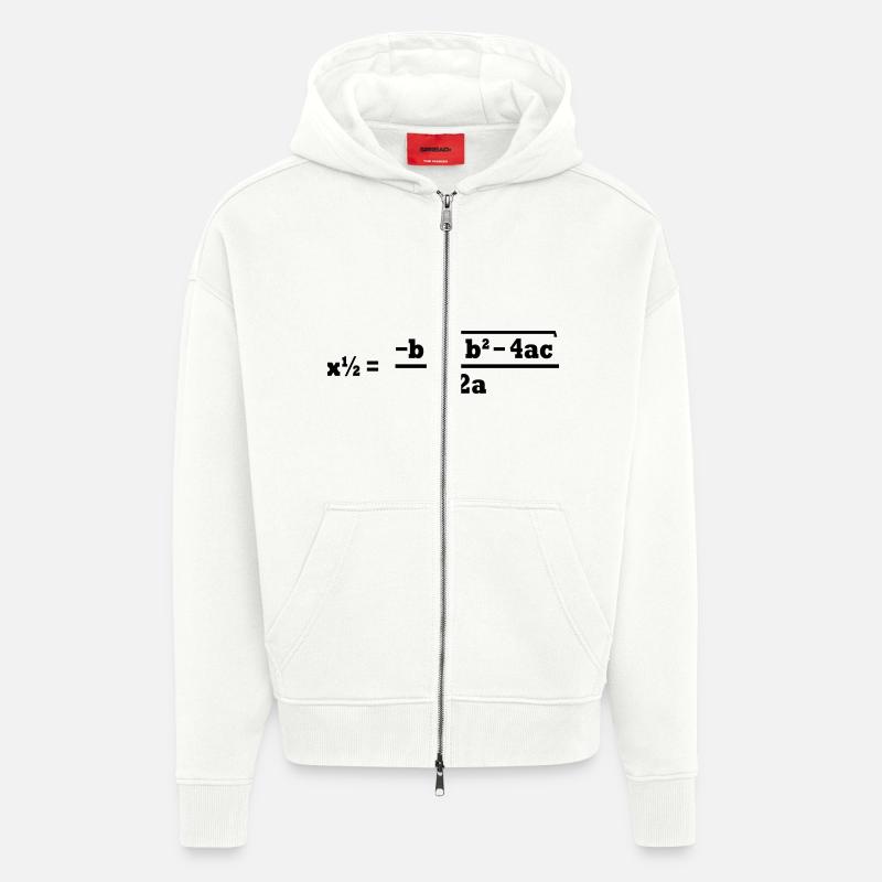 Mathe - Zip Hoodie - made by SPREAD - OFF WHITE