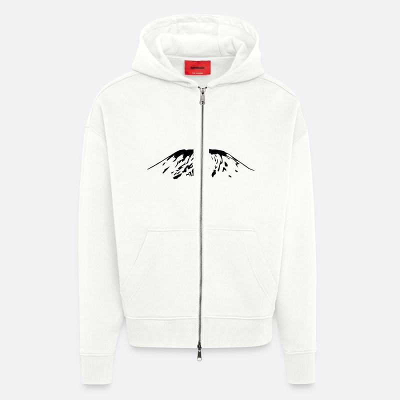 Kilimandscharo - Zip Hoodie - made by SPREAD - OFF WHITE